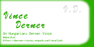 vince derner business card